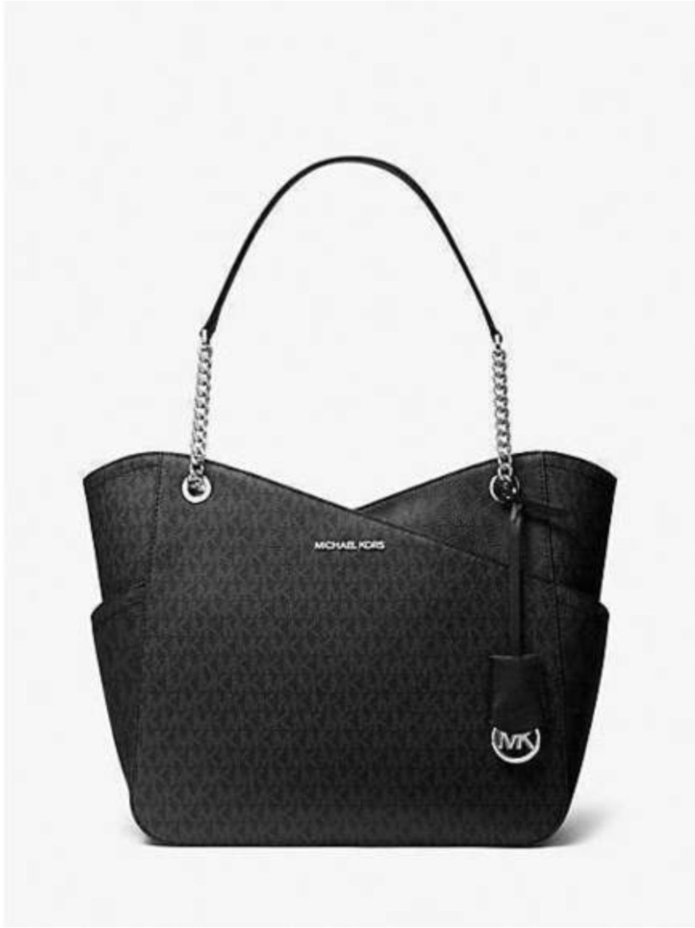 Michael Kors Black Logo Chain-Handle Tote